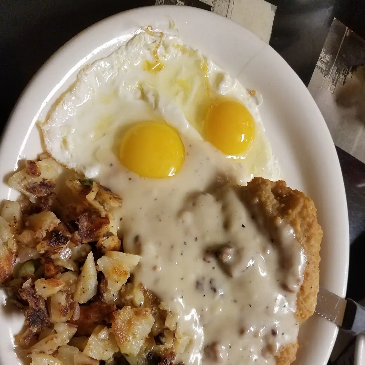 Country Fried Steak & Eggs