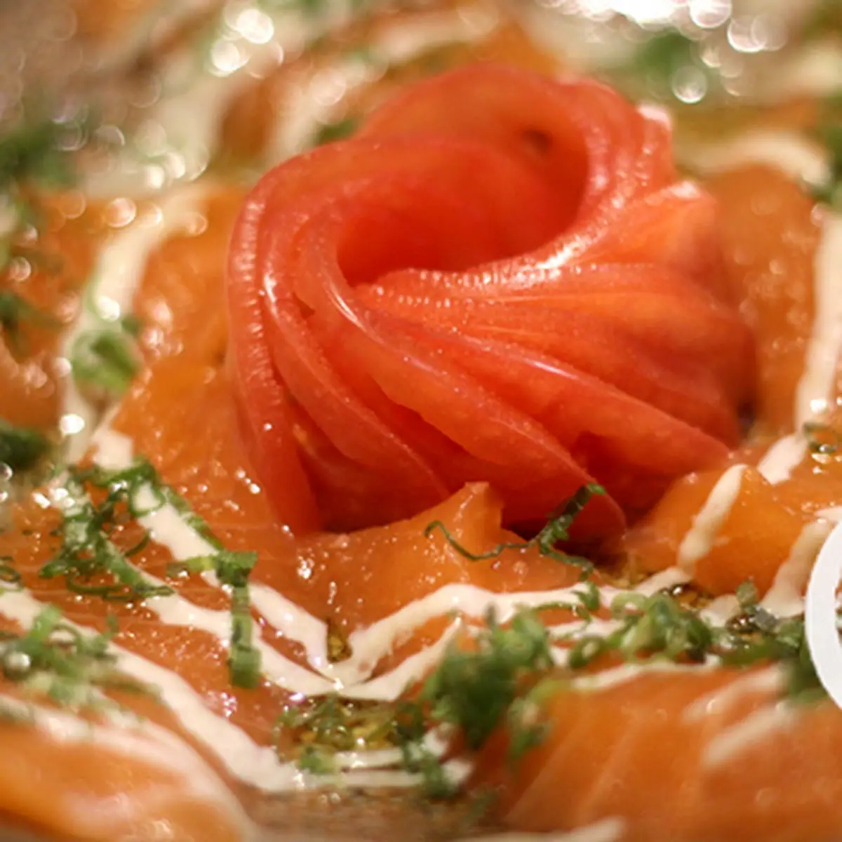Smoke Salmon Sashimi