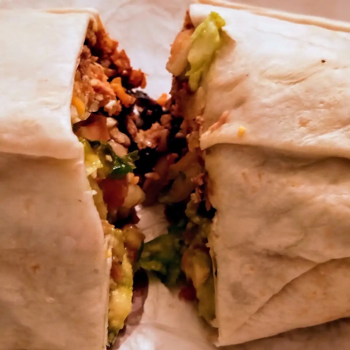 Shredded Chicken Burrito