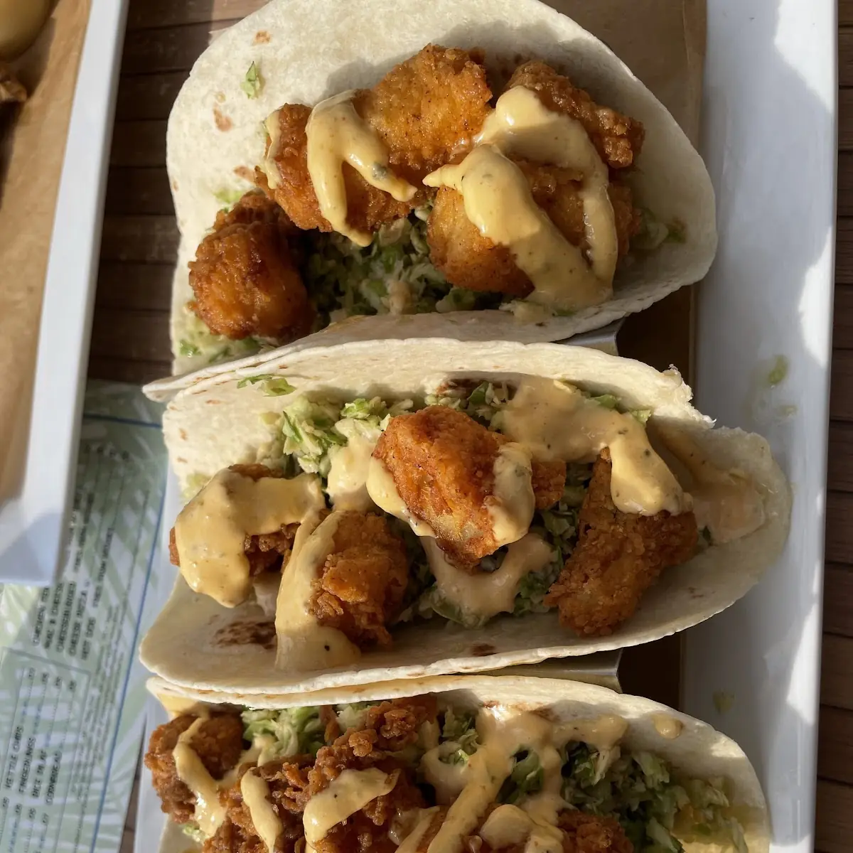 Shrimp Salad Wrap Fish Tacos