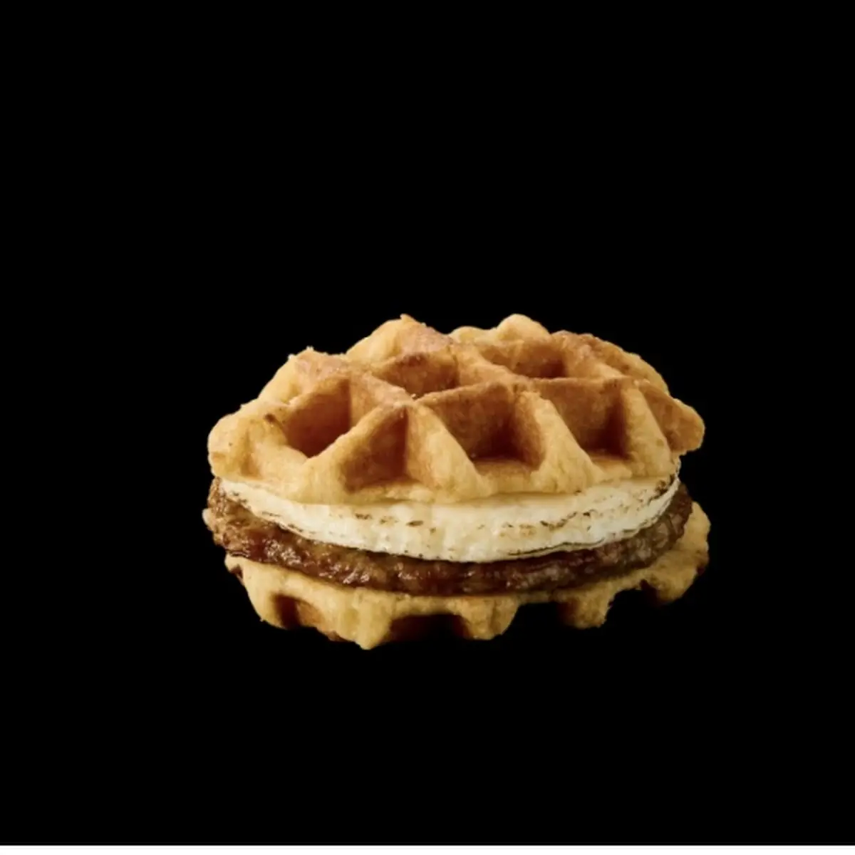 Sausage & Egg on Waffle
