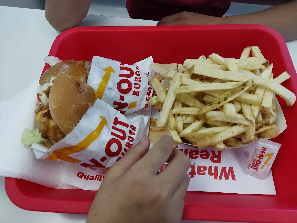 Cheese Burger and Fries