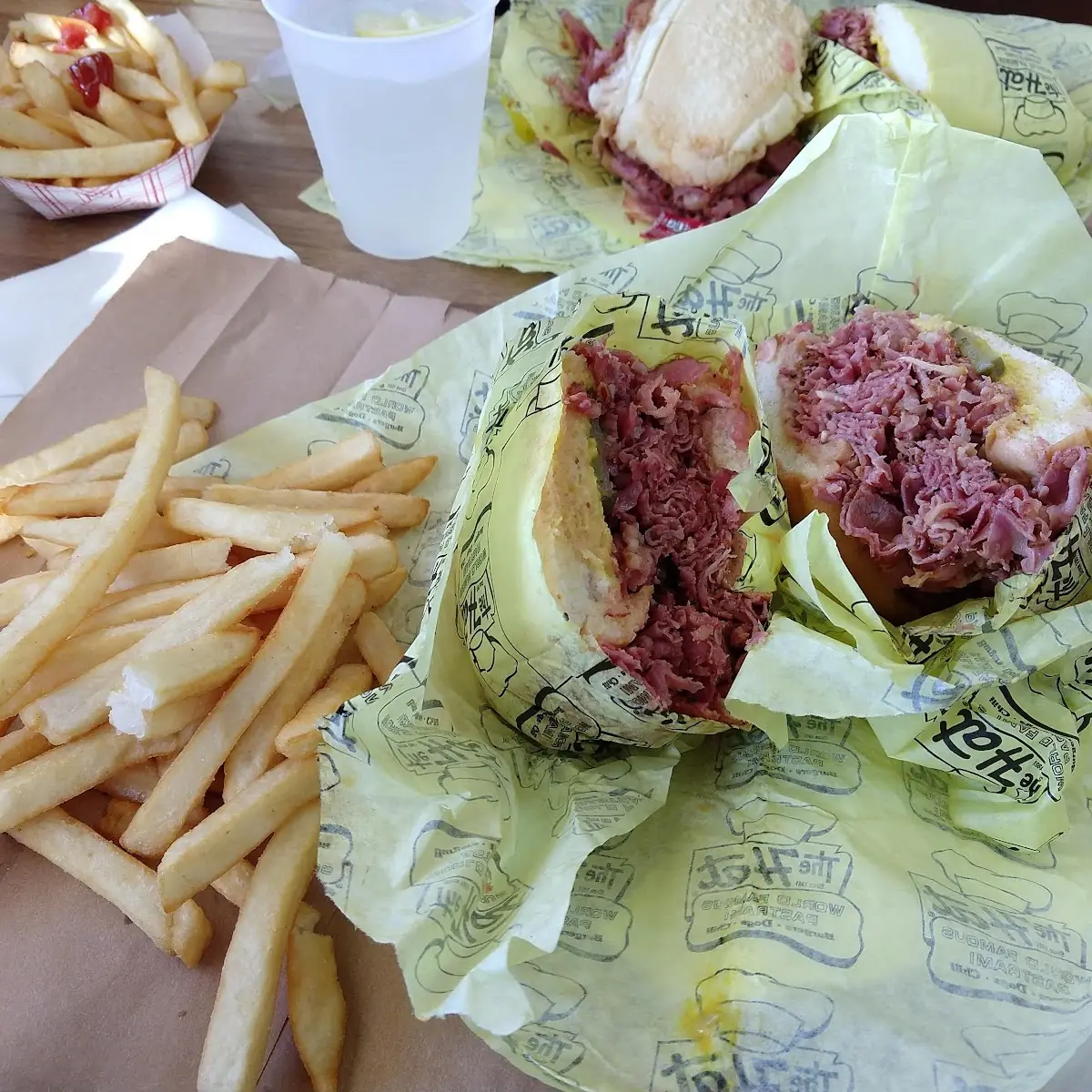 Hot Pastrami Sandwich