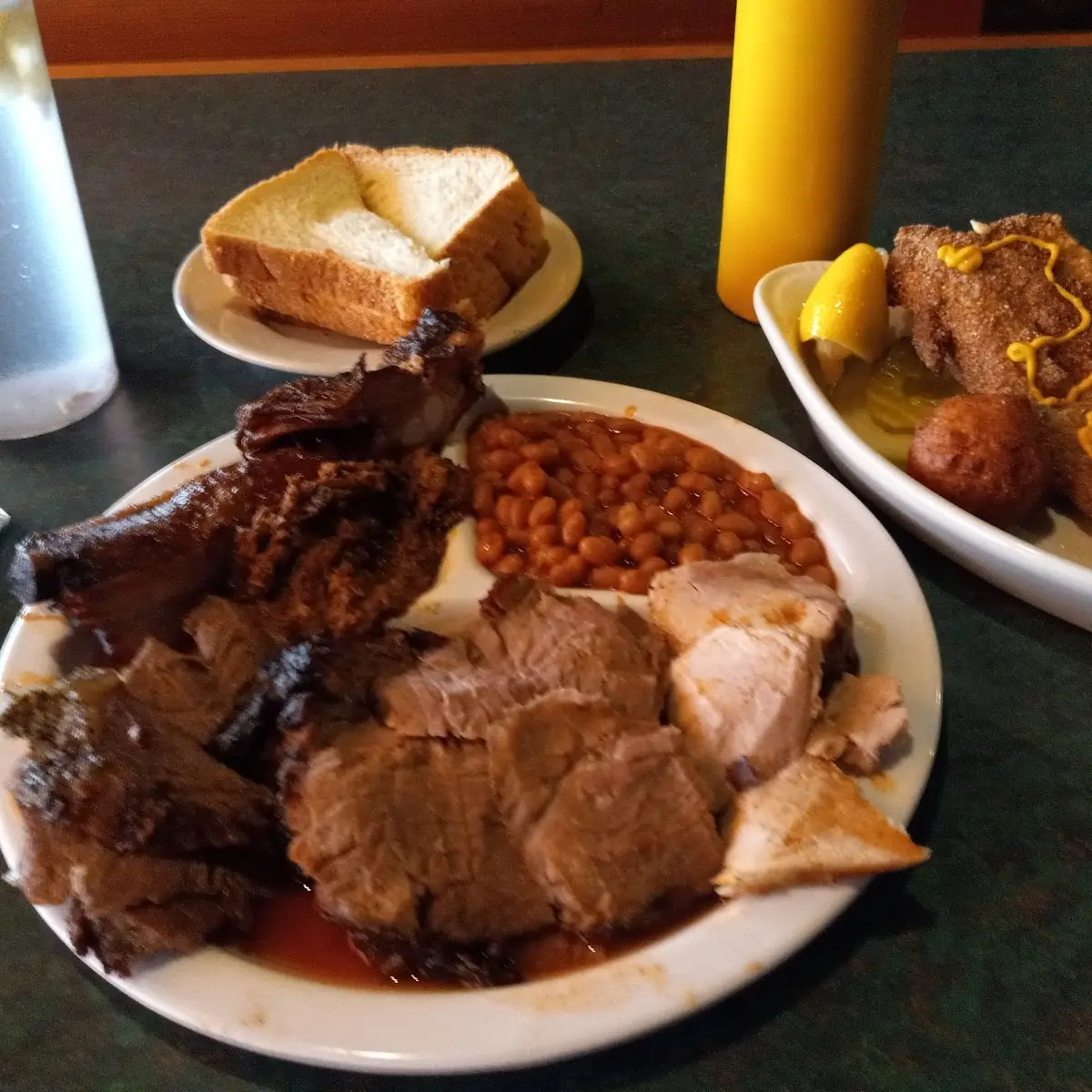 Meat Sampler Rib Mutton Pulled Pork Brisket