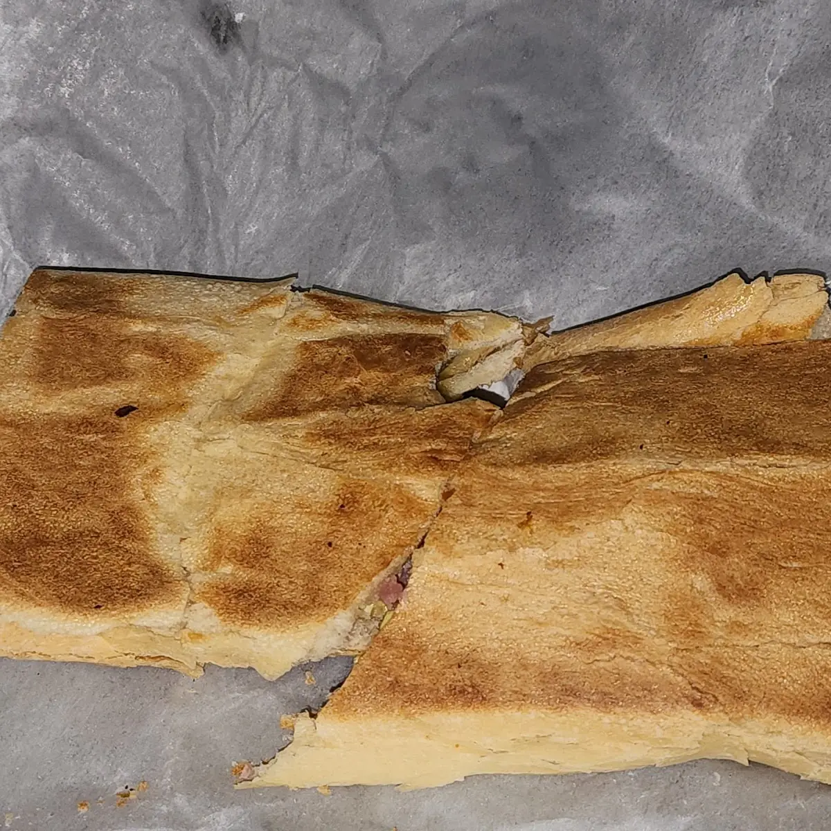 Ham Breakfast Sandwich on Cuban Bread