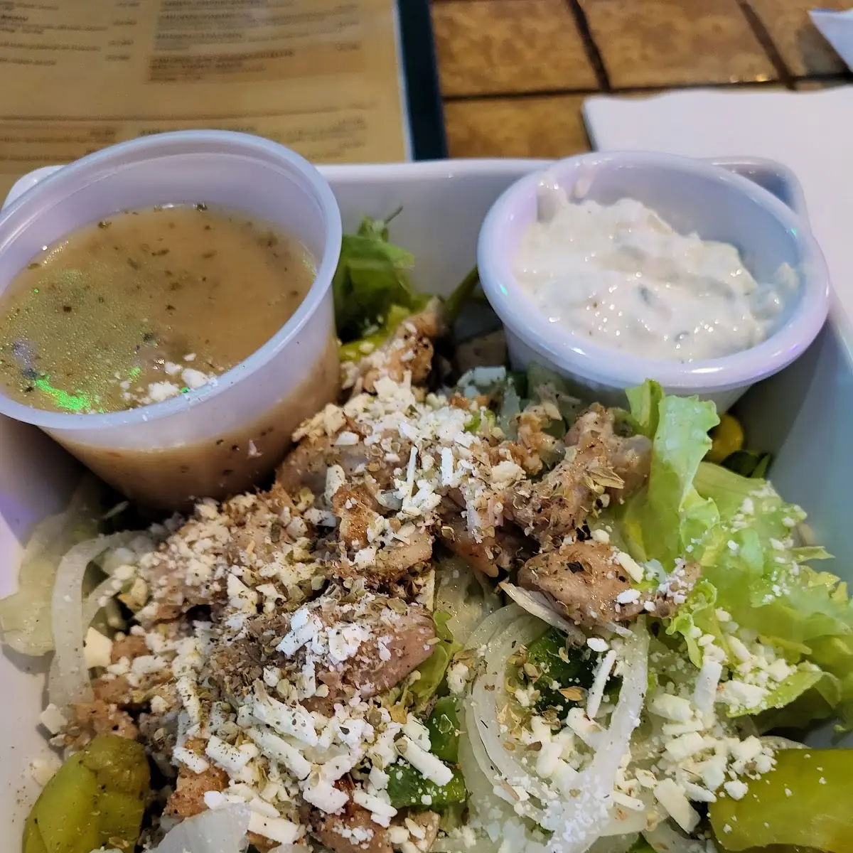 Greek Salad with Chicken