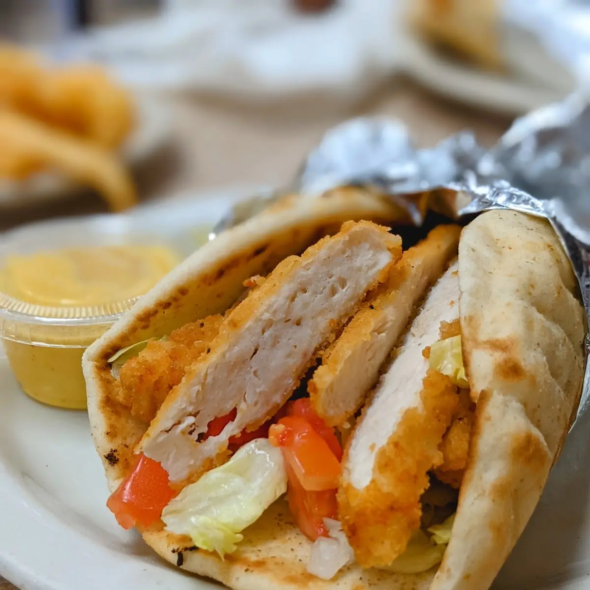 Chicken Strip Pita