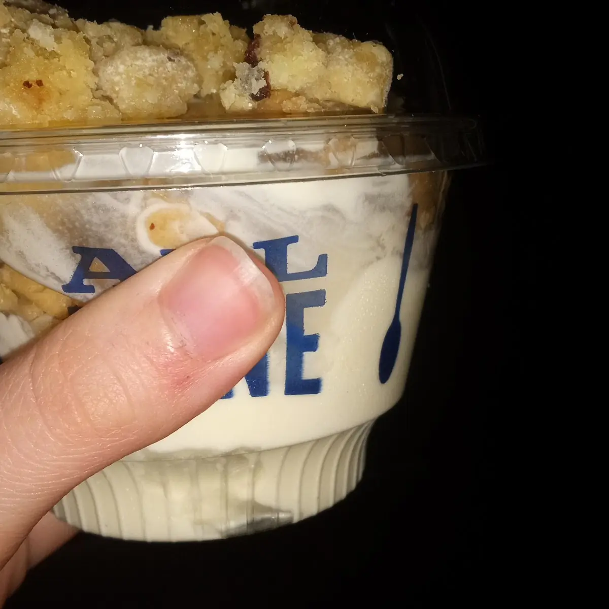Cookie Dough Ice Cream with Butter Cake Pieces