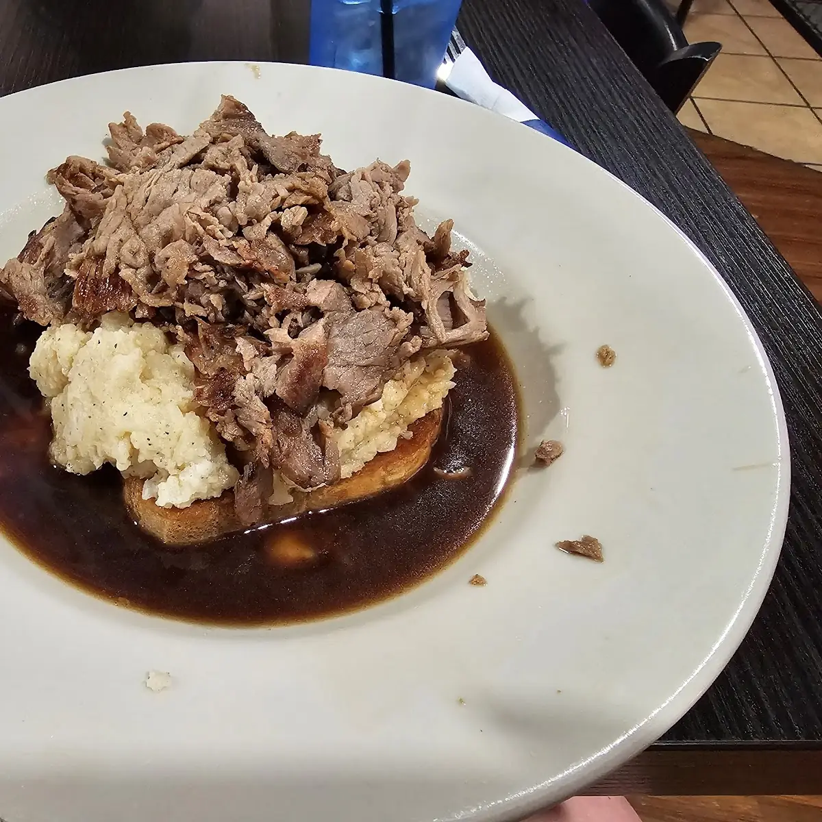 Open Faced Roast Beef