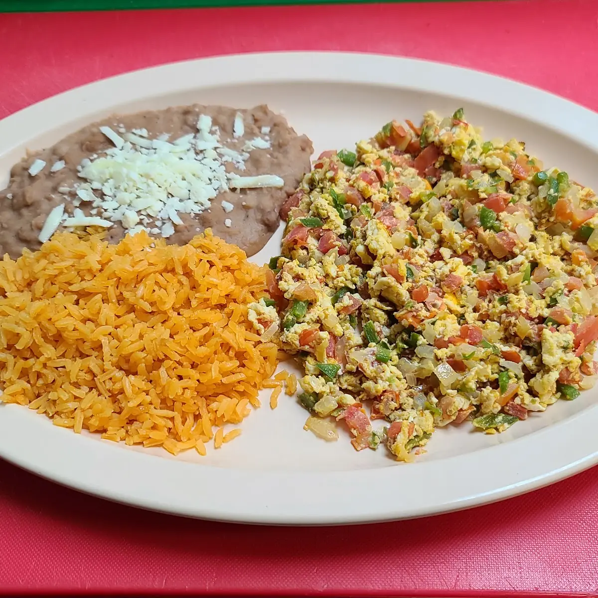 Huevos a La Mexicana Mexican Style Eggs