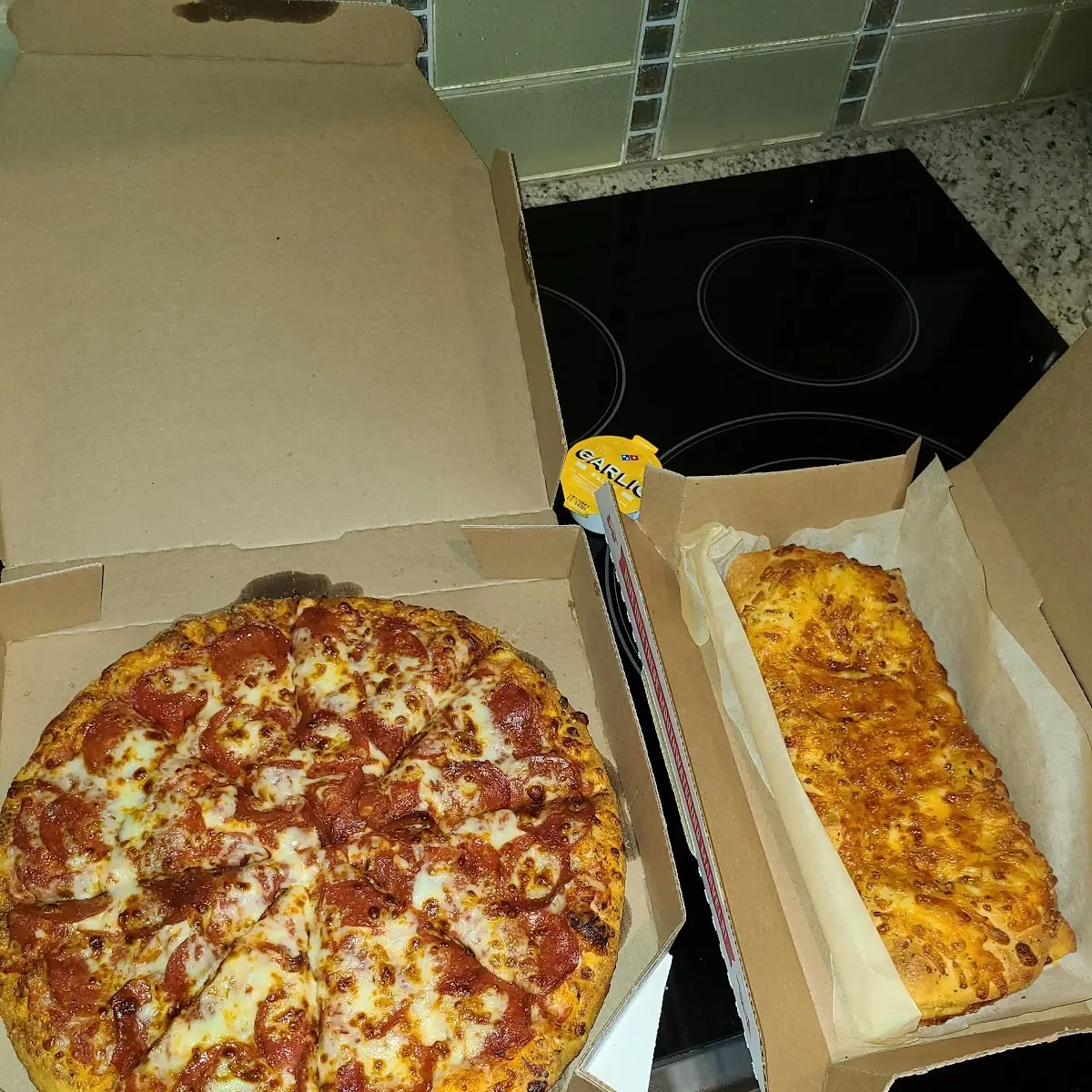 Double Pepperoni Double Cheese Double Sauce Cheese Bread