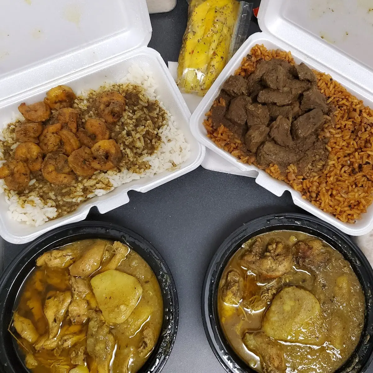Curry Shrimp with White Rice