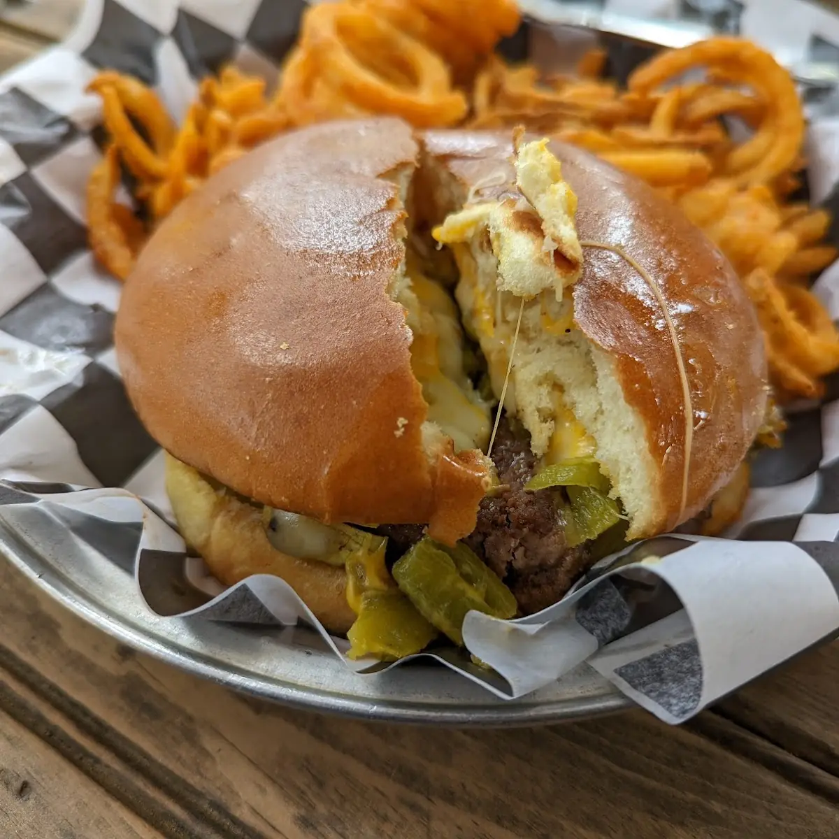 Green Chili Burger