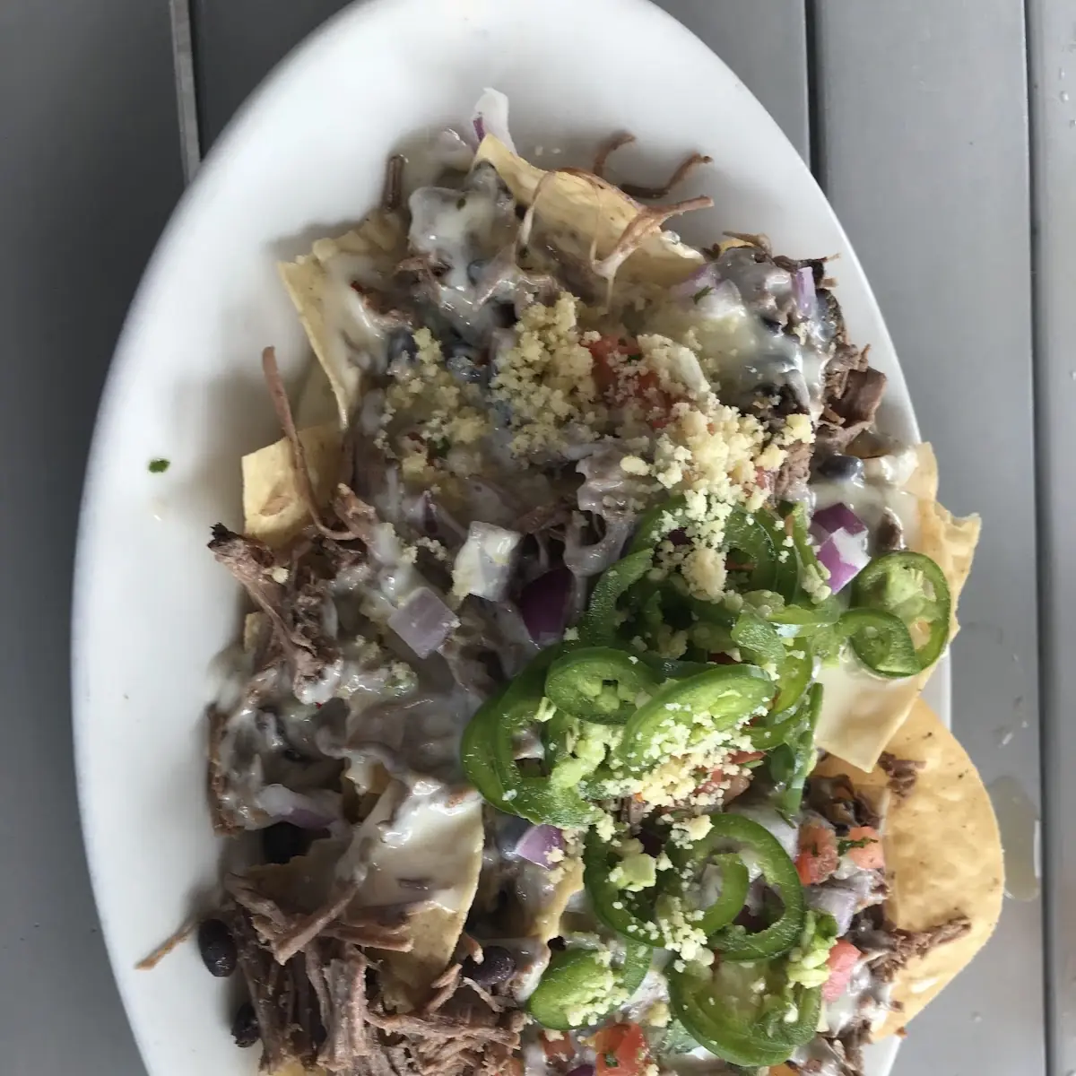 Smoked Brisket Nachos with Gouda