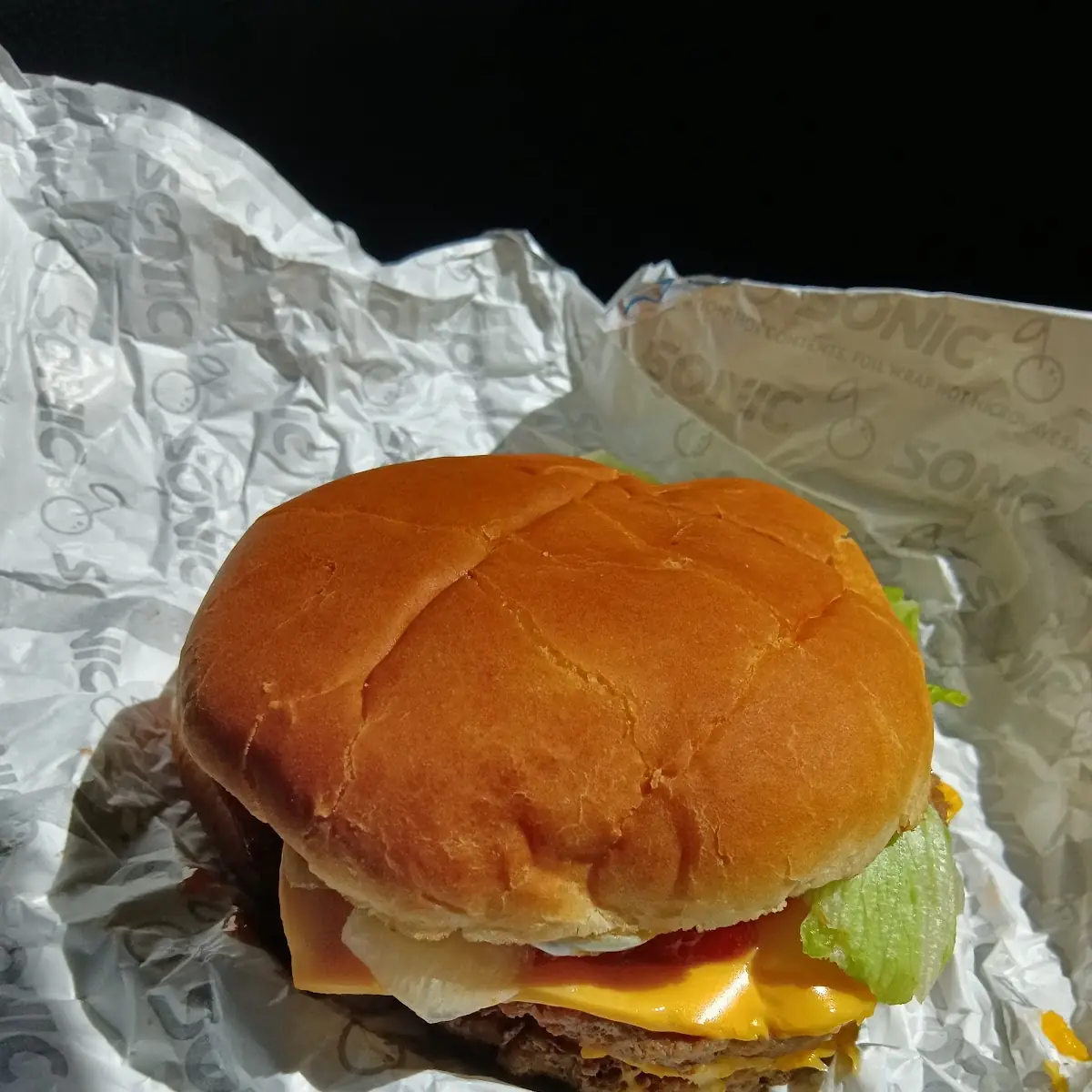 Super Sonic Cheeseburger with Mayonnaise