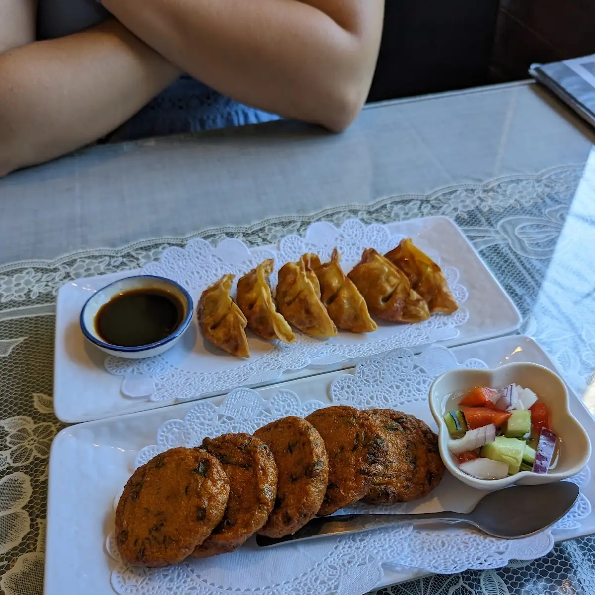 Gyoza and Fish Cakes