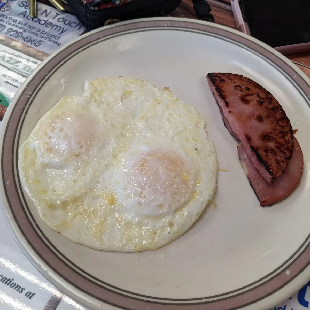 Fried Eggs and Canadian Bacon