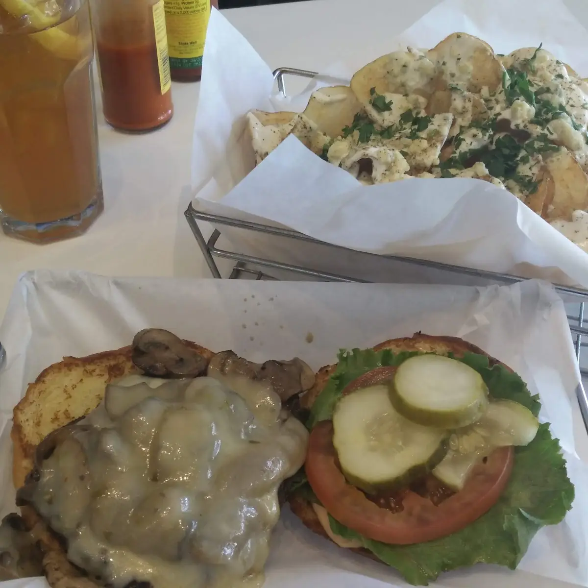 Pepper Jack Mushroom Burger