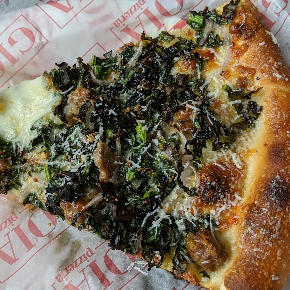 Salsiccia and Funghi Pizza Slices