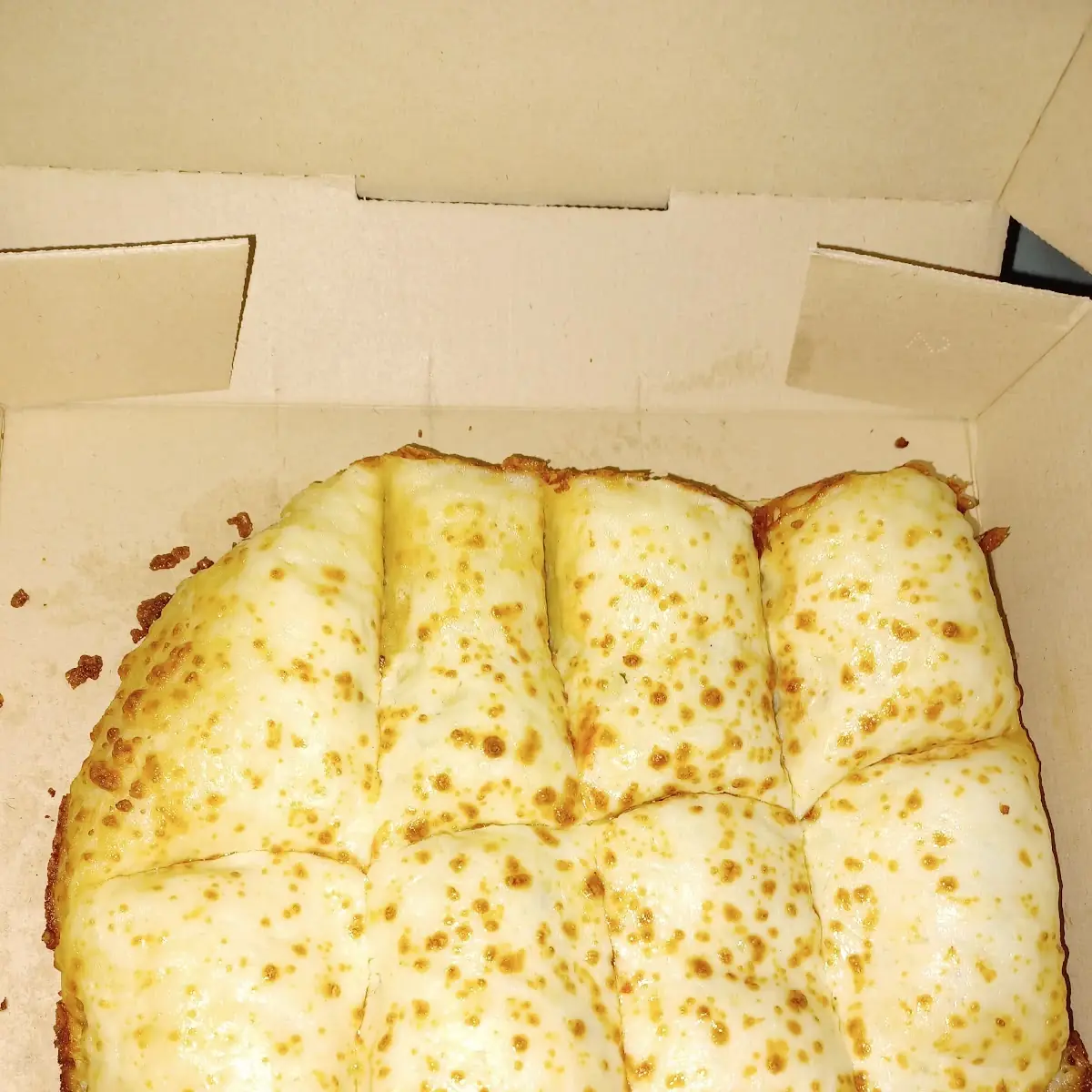 Undercooked Italian Cheesy Bread
