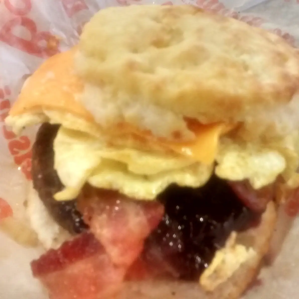 Sausage Bacon Egg and Cheese Biscuit
