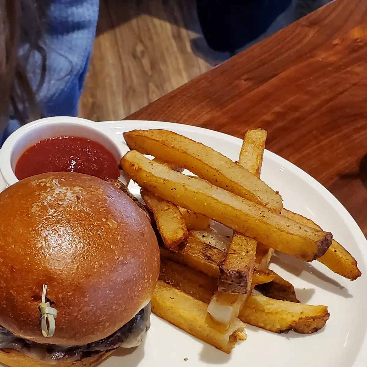 Grass-Fed Beef Burger and Fries