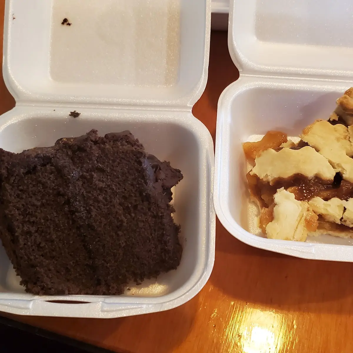 Chocolate Cake and Apple Pie