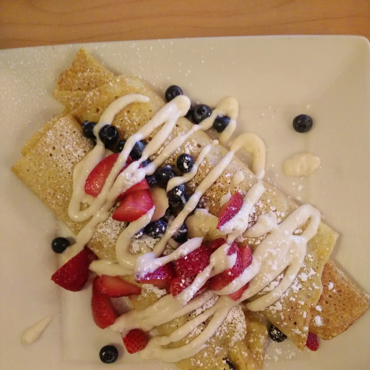 Fresh Strawberry Crepe Combo