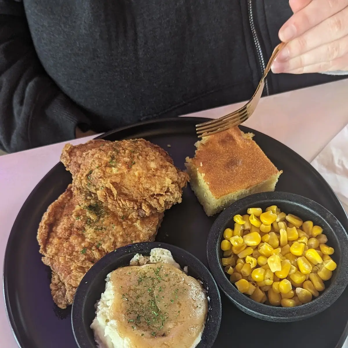 Includes 2 Sides & Cornbread