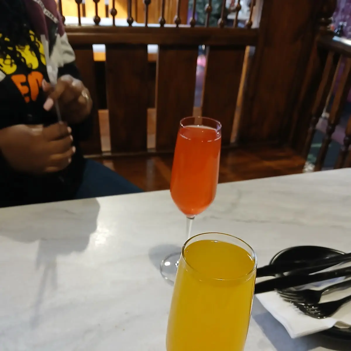 Mango and Strawberry Mimosa
