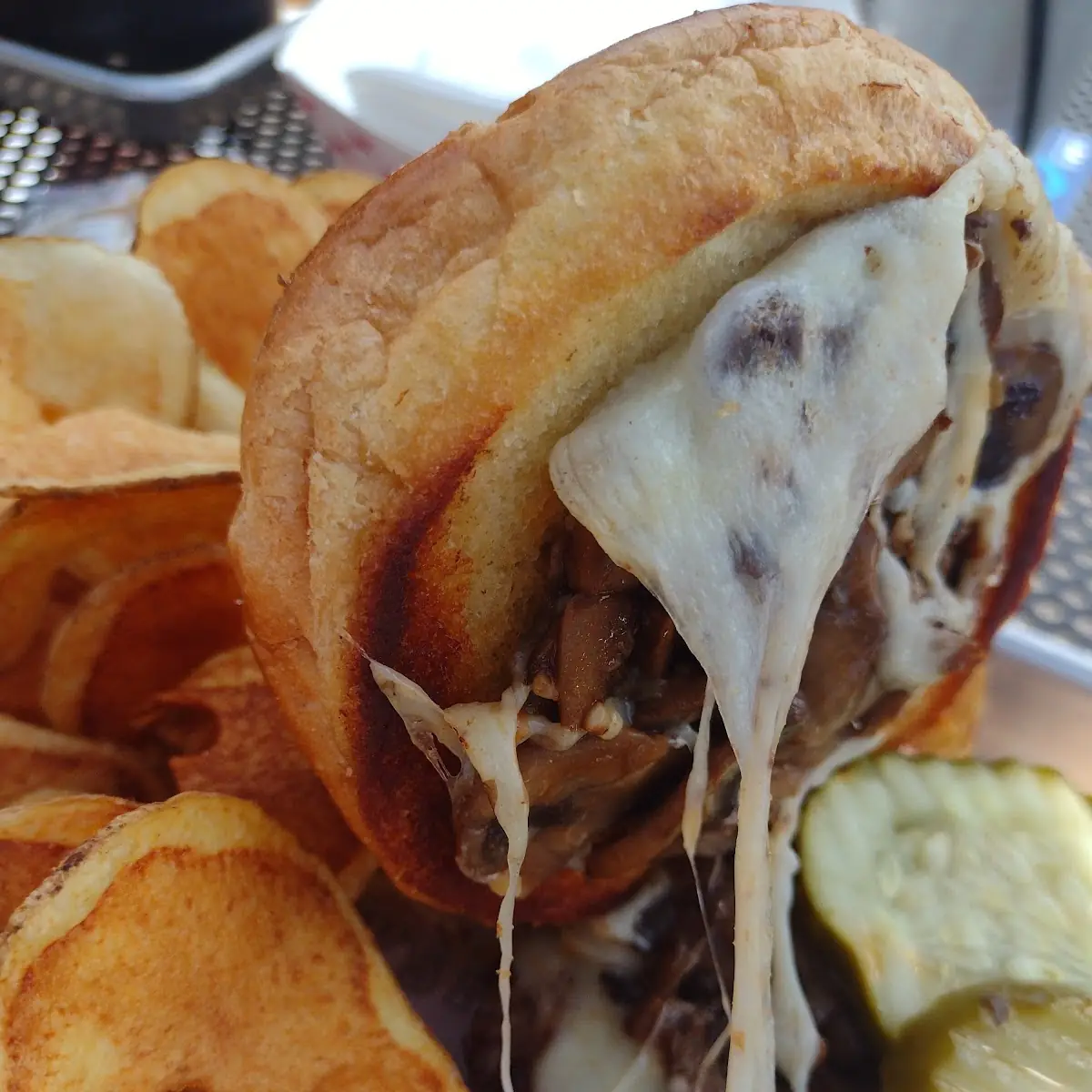 Mushroom Swiss Burger
