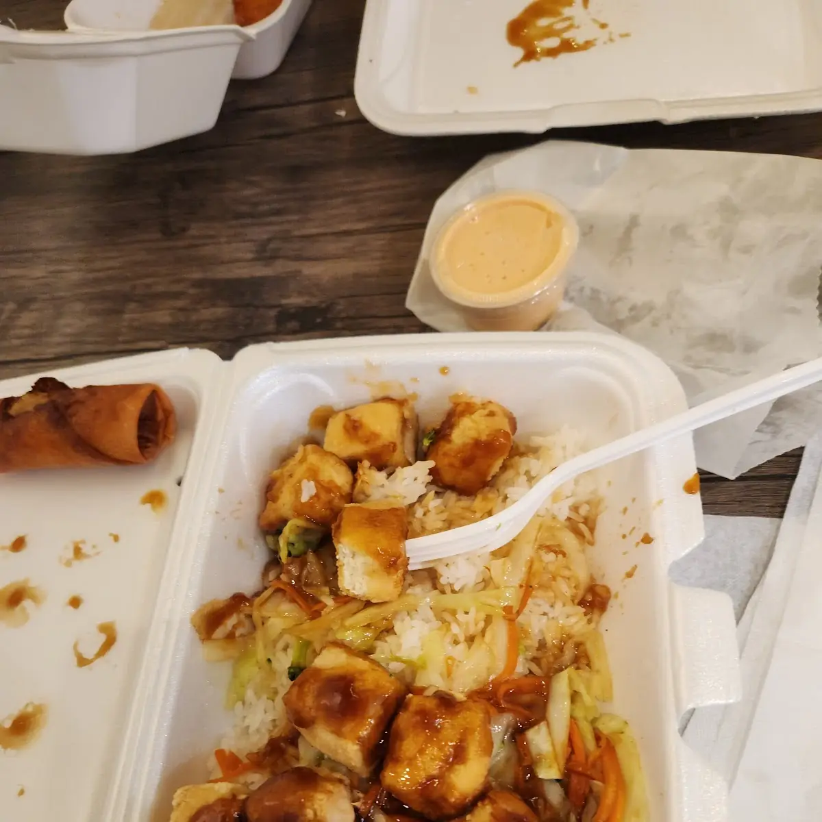 Teriyaki Tofu with Mixed Vegetables