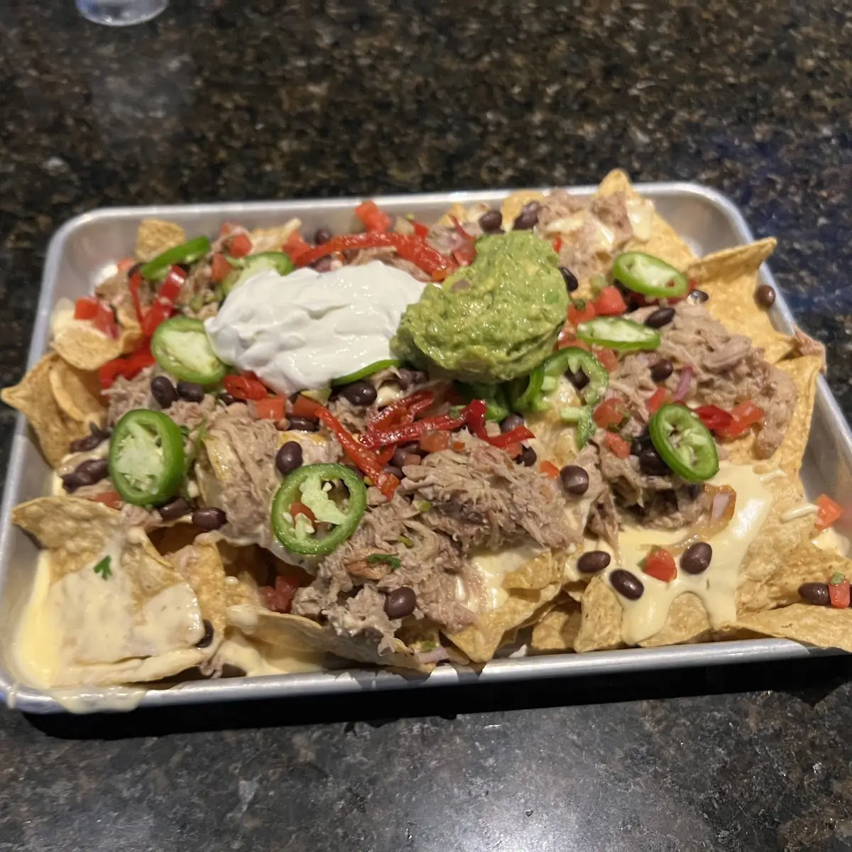 Loaded BBQ Pulled Pork Nachos
