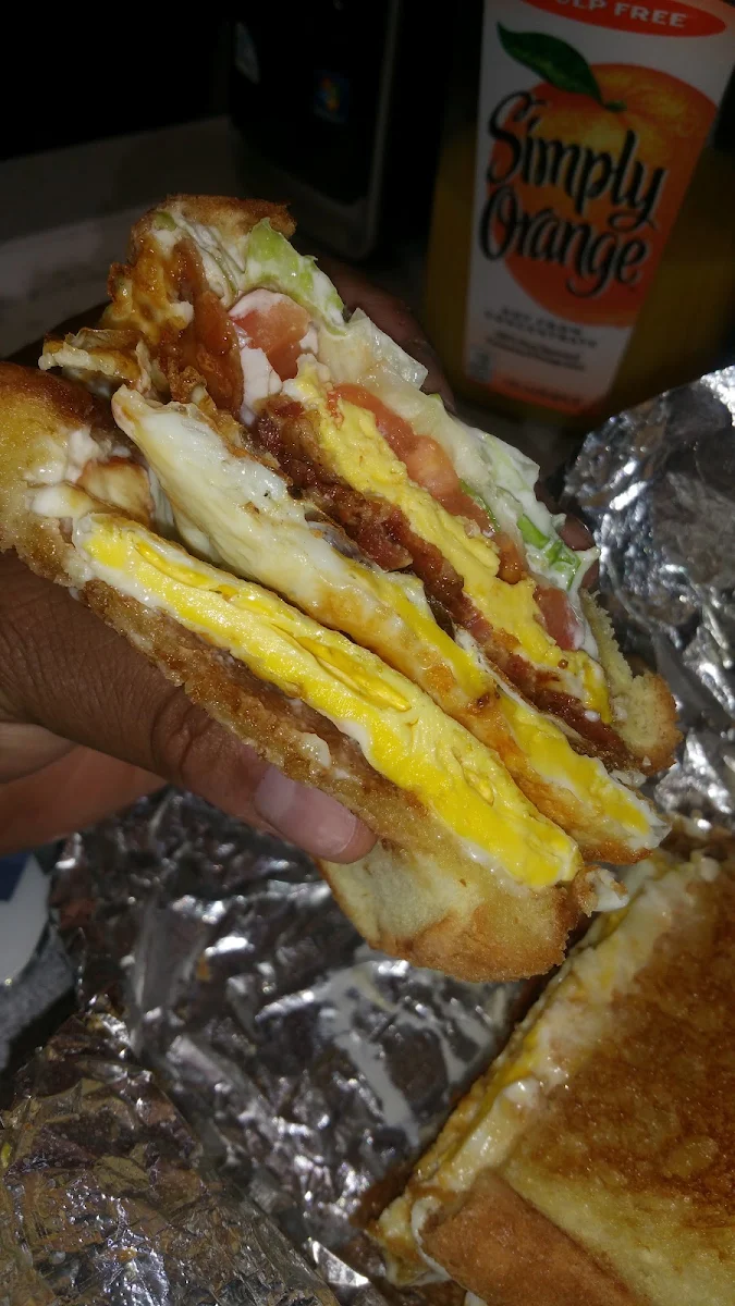 Double Egg Bacon Breakfast Sandwich