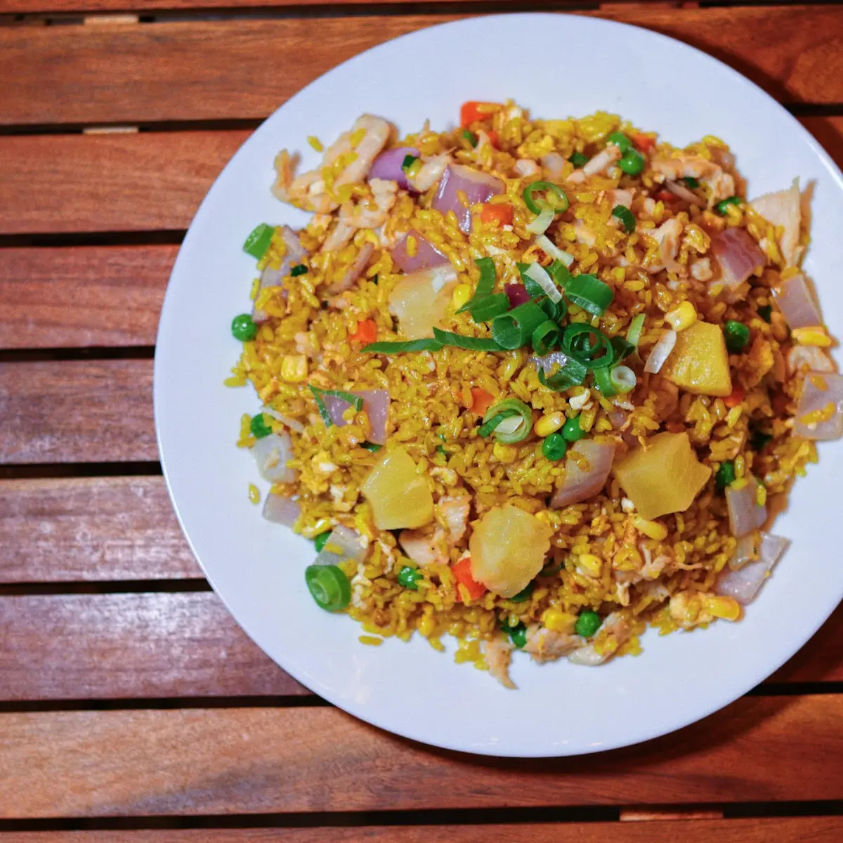 Golden Curry Pineapple Fried Rice