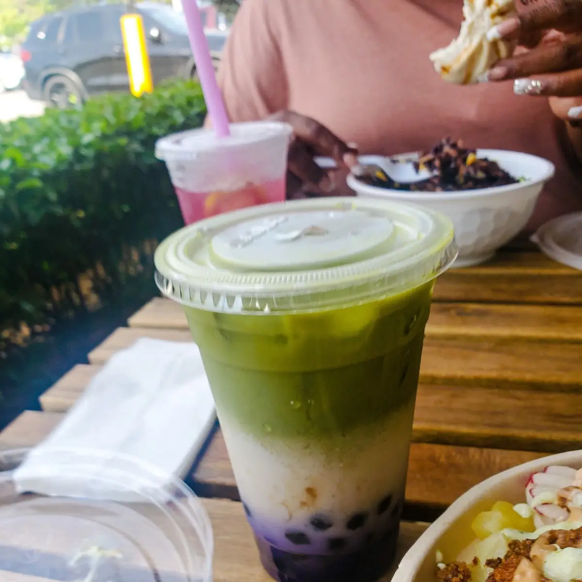 Taro Matcha Latte