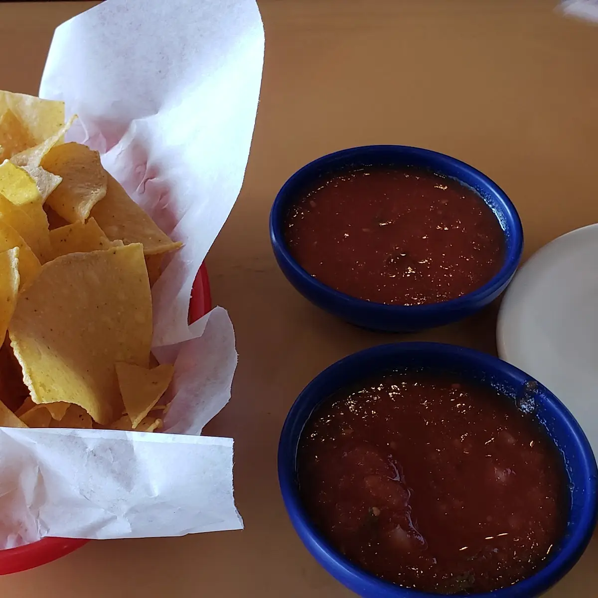 Chips Salsa and Cheese Dip