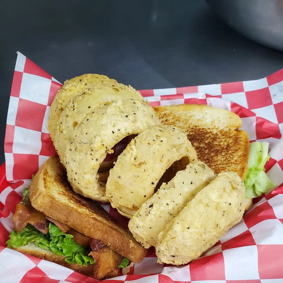 blt with Onion Rings