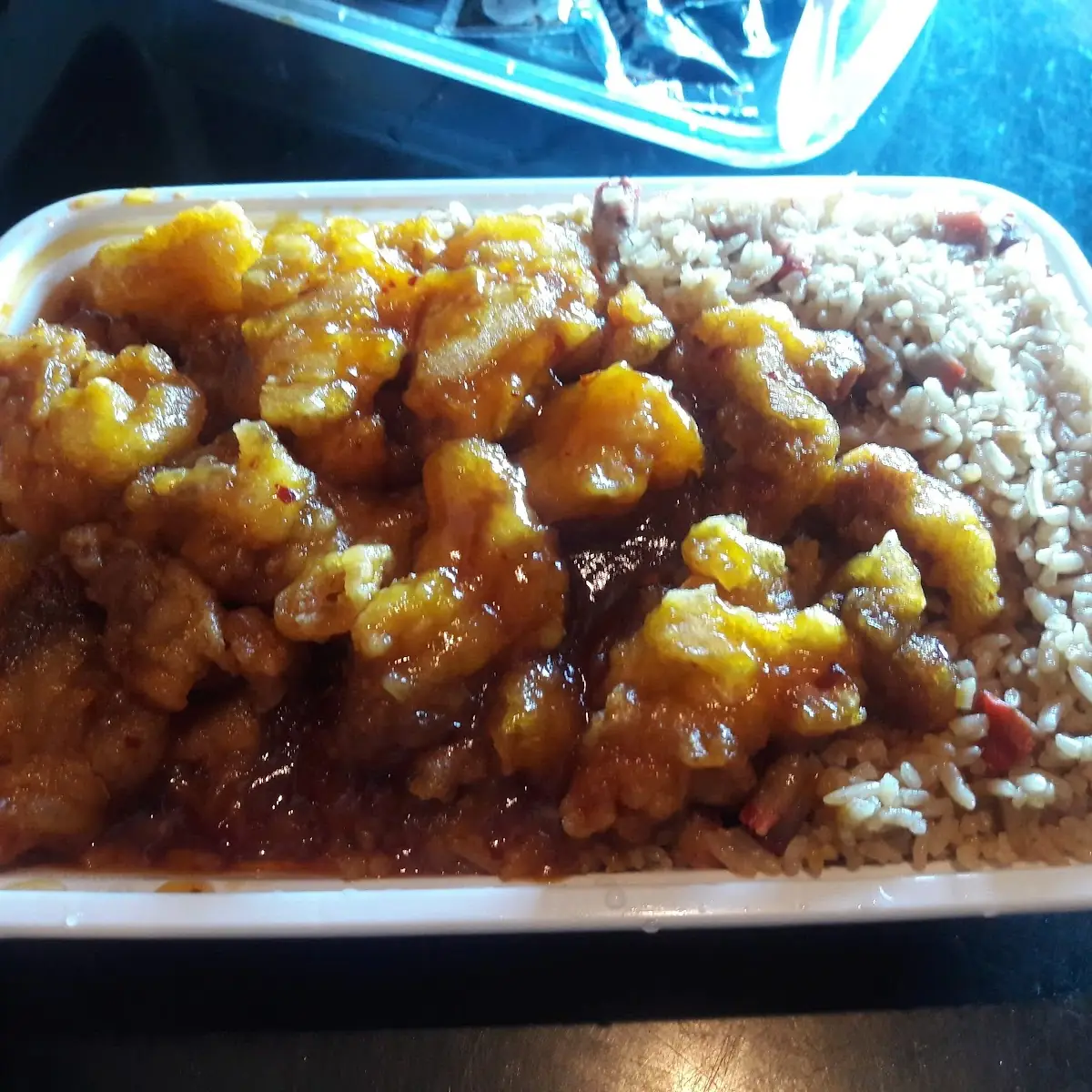 Pork Fried Rice and Egg Roll