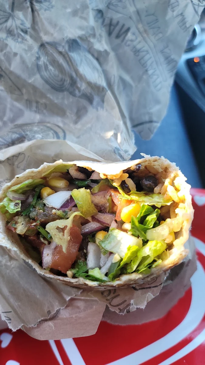 Bean & Veggies Burrito, Guac Mexi Grill
