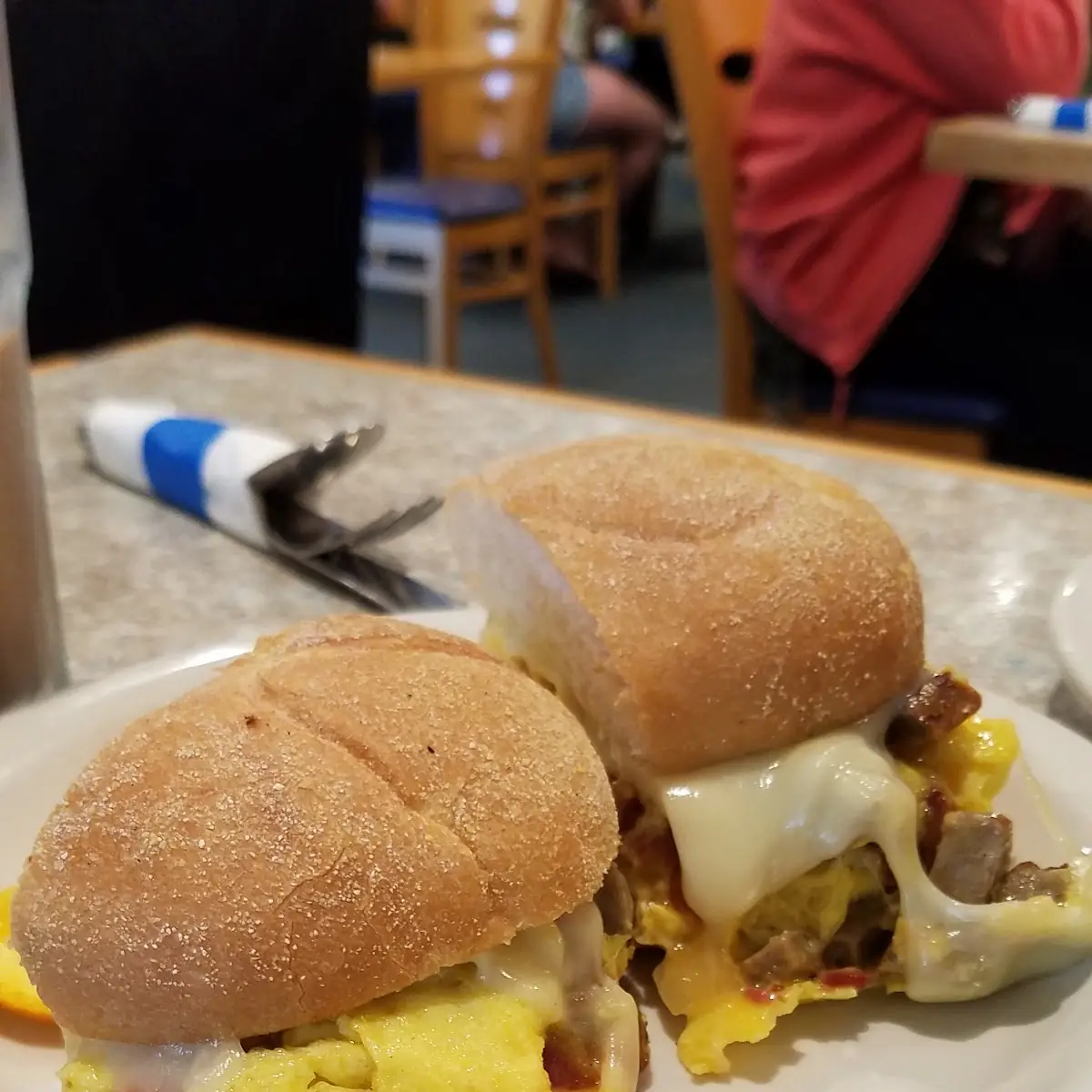 Scrambles Eggs Bacon Sausage