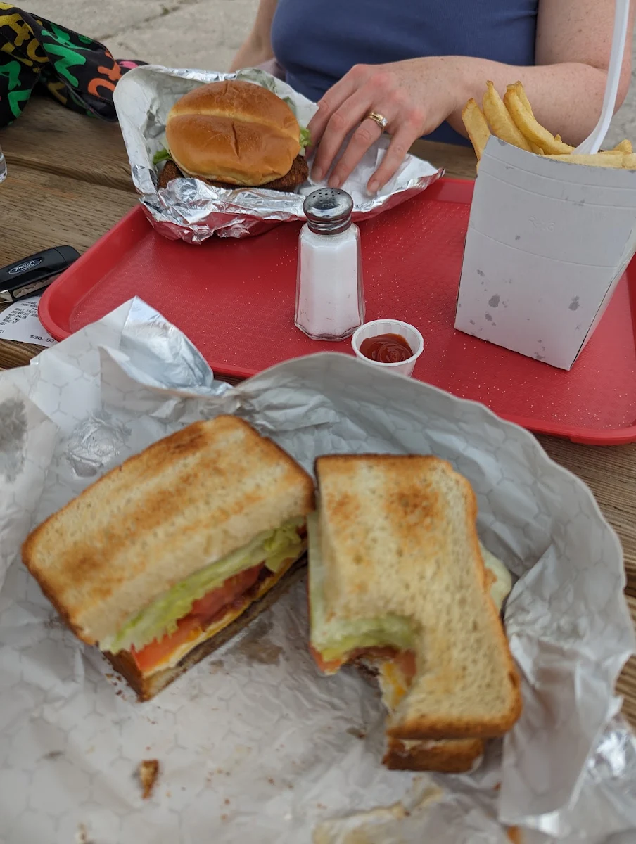 Breakfast Sandwich and Chicken Sandwich