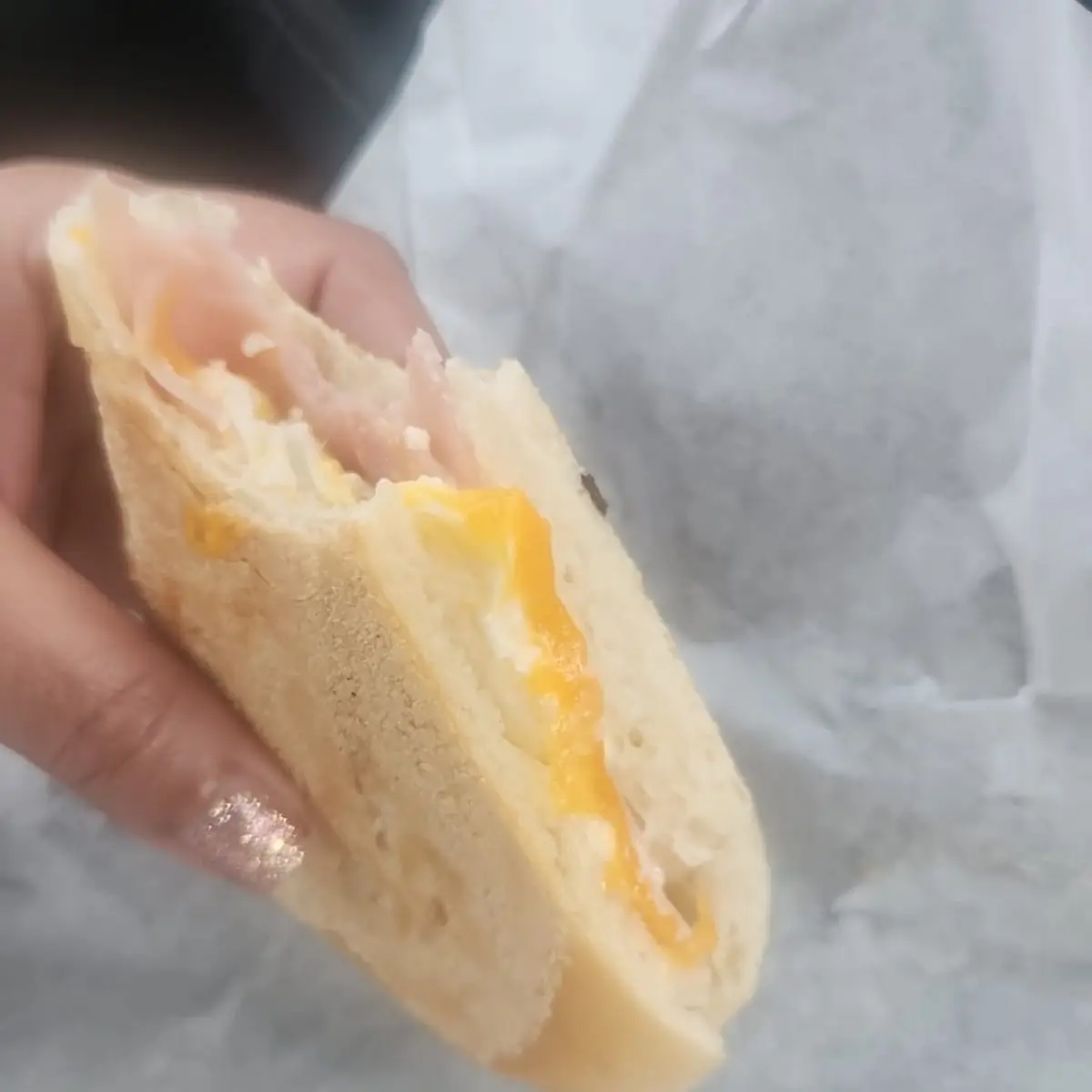 Sandwich Jamón Queso Y Huevo