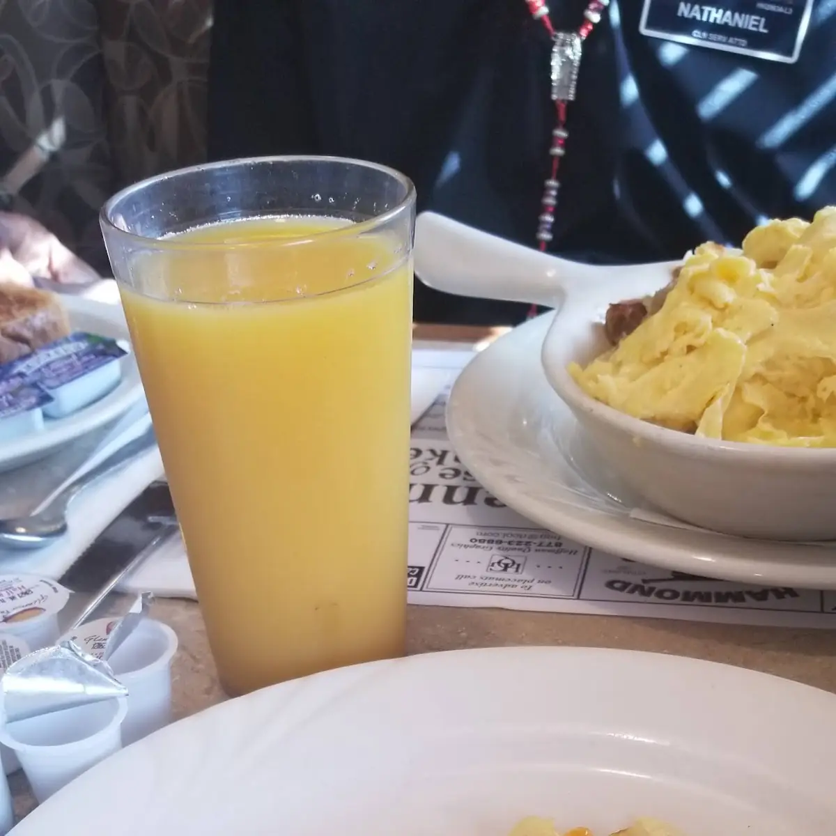 Scramble Eggs Cheddar Cheese and Onion