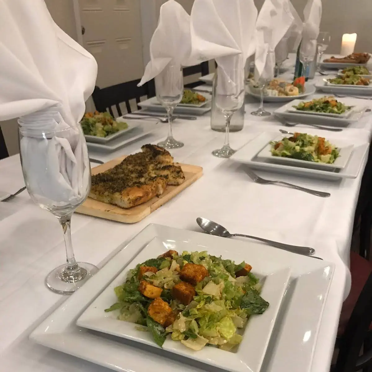 Party Room Table Set-Up