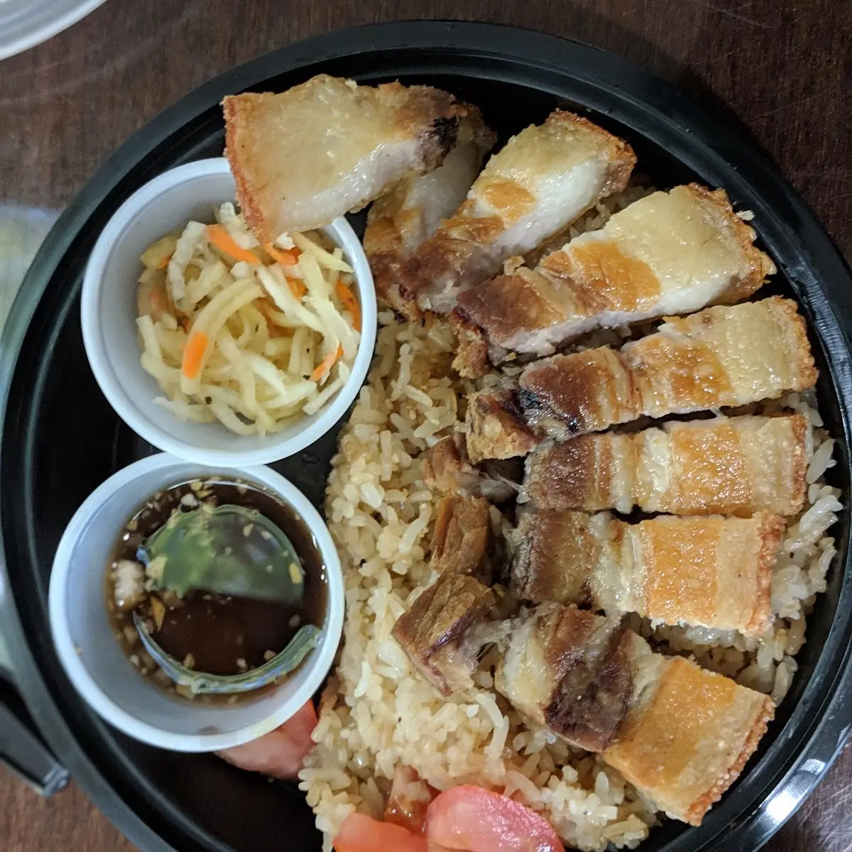 Lechon Kawali w Egg and Rice