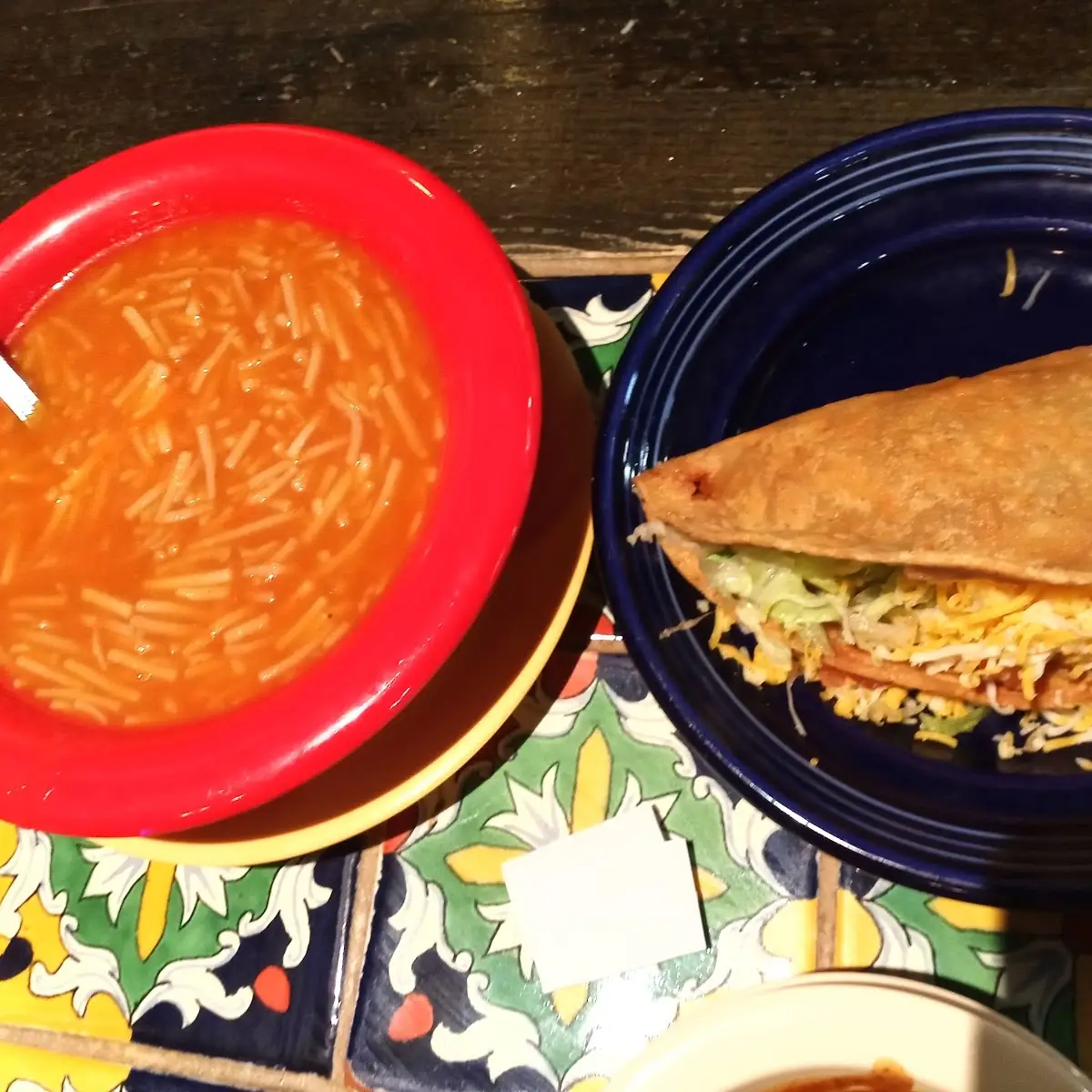 Fedio Soup & Shredded Beef Taco
