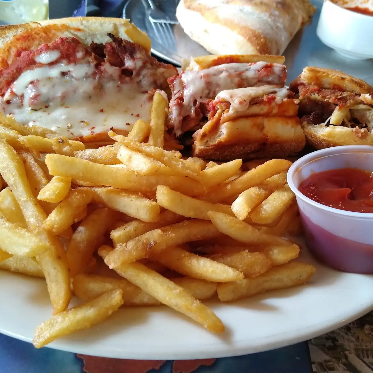 Eggplant Parmigiana Sandwich