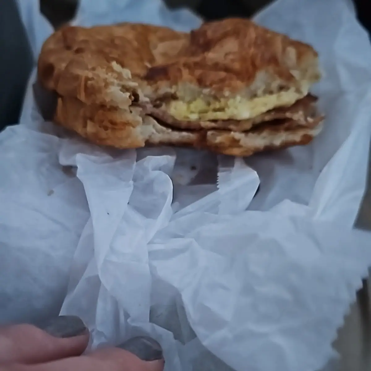 Sausage, Egg, Cheese Croissant