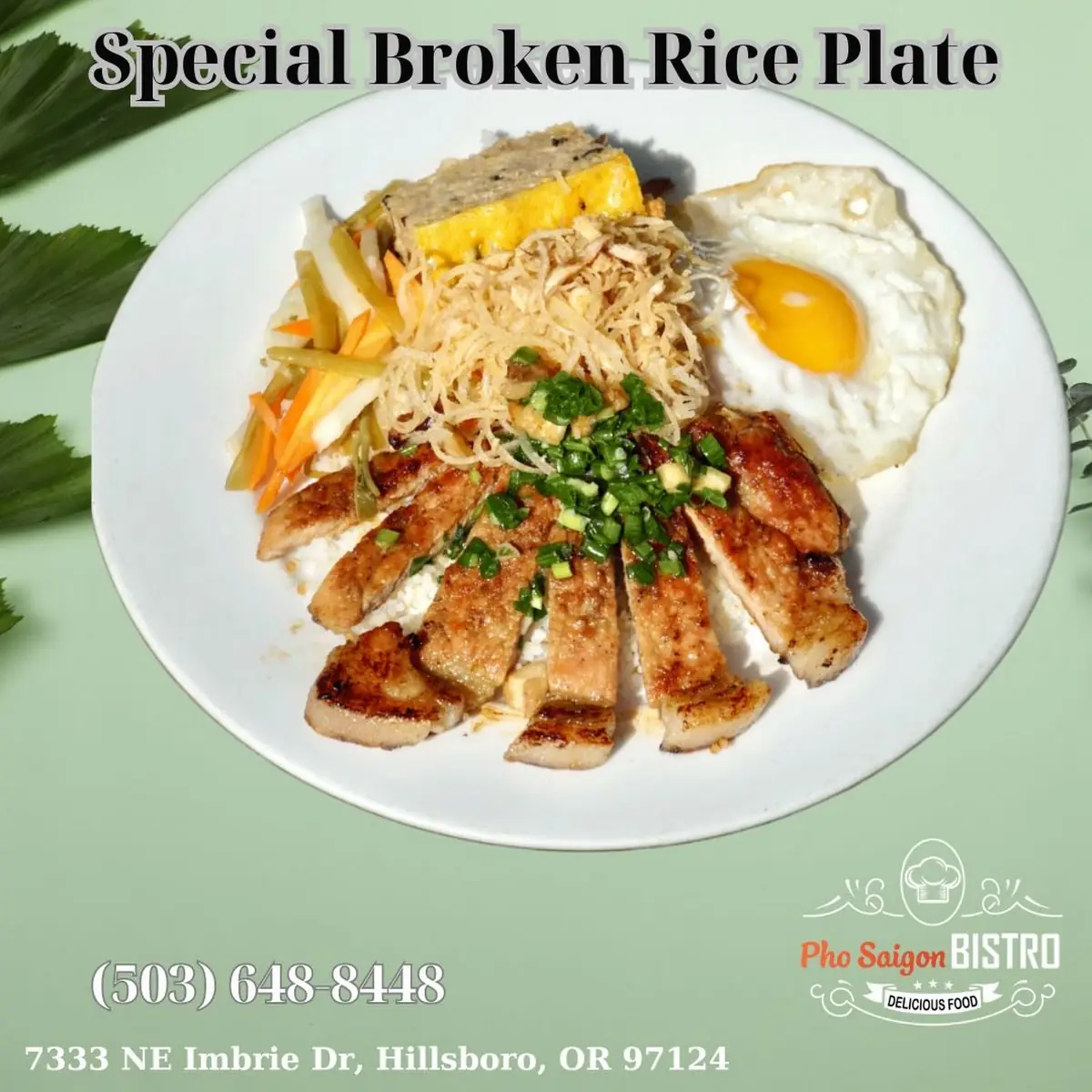 Grilled Pork Chop Fried Egg Shrimp